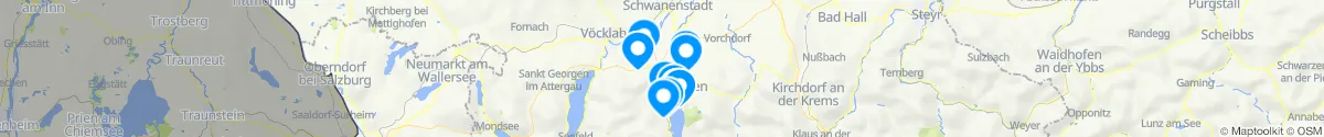 Kartenansicht für Apotheken-Notdienste in der Nähe von Gmunden (Gmunden, Oberösterreich)